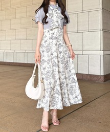 リボン付きドッキングワンピース【ZOZOTOWN限定アイテム】