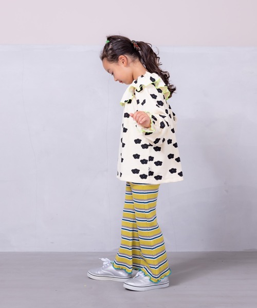 HOGAN RANCH WEAR（ホーガンランチウエア）の「ソウガラパイルビックカラーカットソー（80～150cm）（Tシャツ/カットソー・キッズ・クリーム/オレンジ/ネイビー・100/140/150/130/90/120/80/110）」の5枚目の写真