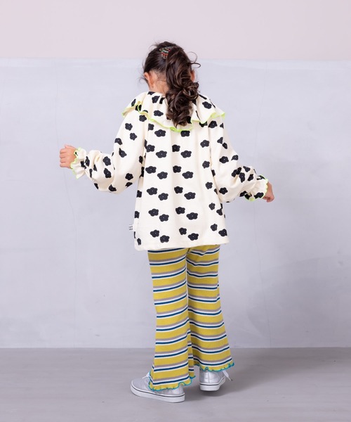 HOGAN RANCH WEAR（ホーガンランチウエア）の「ソウガラパイルビックカラーカットソー（80～150cm）（Tシャツ/カットソー・キッズ・クリーム/オレンジ/ネイビー・100/140/150/130/90/120/80/110）」の6枚目の写真