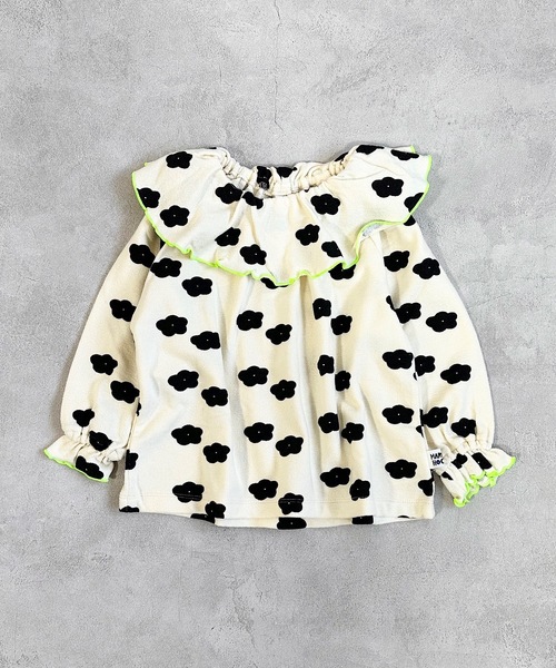 HOGAN RANCH WEAR（ホーガンランチウエア）の「ソウガラパイルビックカラーカットソー（80～150cm）（Tシャツ/カットソー・キッズ・クリーム/オレンジ/ネイビー・100/140/150/130/90/120/80/110）」の10枚目の写真