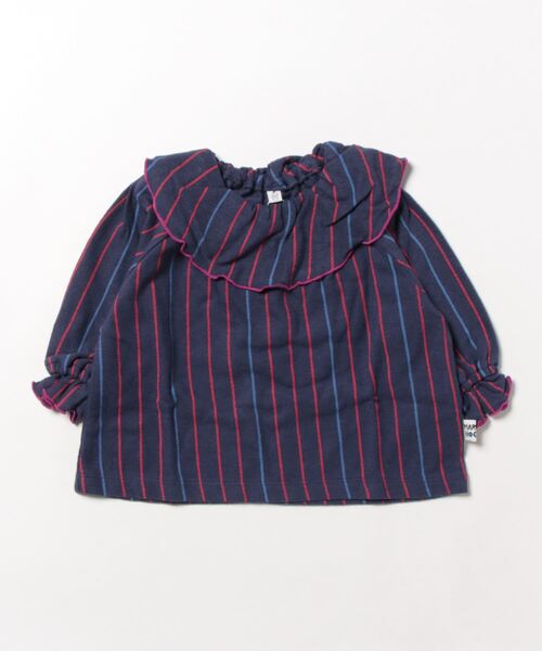 HOGAN RANCH WEAR（ホーガンランチウエア）の「ソウガラパイルビックカラーカットソー（80～150cm）（Tシャツ/カットソー・キッズ・クリーム/オレンジ/ネイビー・100/140/150/130/90/120/80/110）」の16枚目の写真