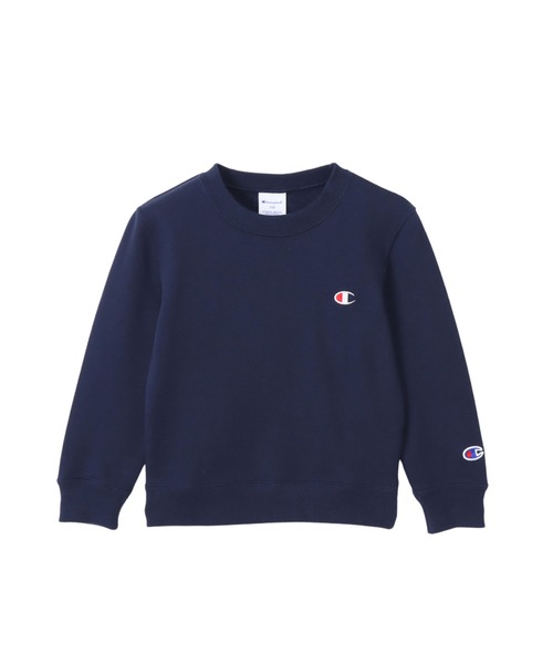 Champion（チャンピオン）の「【Champion/チャンピオン】キッズ ベーシック クルーネックスウェットシャツ（スウェット・キッズ・ネイビー/グレー/ダークグリーン/オートミール/ブラック/バーガンディー/ブルー/ダークパープル/オレンジ系その他・150/120/160/140/100/110/130）」の5枚目の写真