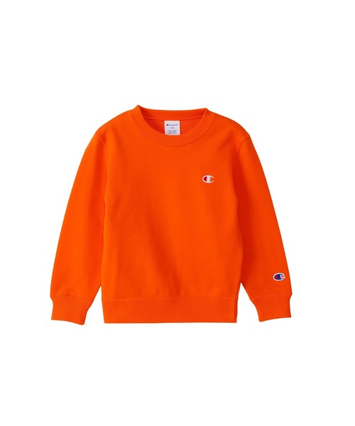 Champion（チャンピオン）の「【Champion/チャンピオン】キッズ ベーシック クルーネックスウェットシャツ（スウェット・キッズ・ネイビー/グレー/ダークグリーン/オートミール/ブラック/バーガンディー/ブルー/ダークパープル/オレンジ系その他・150/120/160/140/100/110/130）」の9枚目の写真