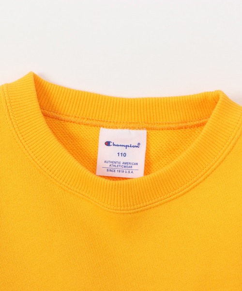 Champion（チャンピオン）の「【Champion/チャンピオン】キッズ ベーシック クルーネックスウェットシャツ（スウェット・キッズ・ネイビー/グレー/ダークグリーン/オートミール/ブラック/バーガンディー/ブルー/ダークパープル/オレンジ系その他・150/120/160/140/100/110/130）」の15枚目の写真
