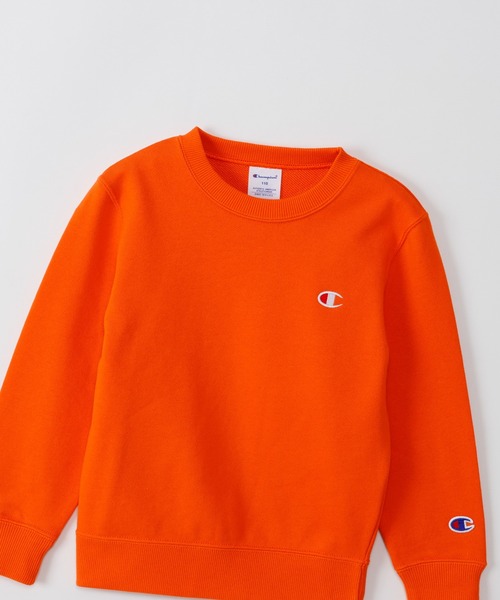 Champion（チャンピオン）の「【Champion/チャンピオン】キッズ ベーシック クルーネックスウェットシャツ（スウェット・キッズ・ネイビー/グレー/ダークグリーン/オートミール/ブラック/バーガンディー/ブルー/ダークパープル/オレンジ系その他・150/120/160/140/100/110/130）」の21枚目の写真