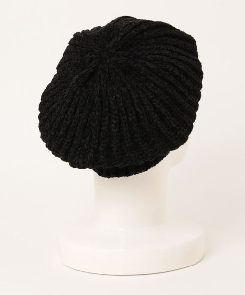 チャイハネ（チャイハネ）の「【チャイハネ】シェニルニットベレー（ハンチング/ベレー帽・レディース・ブラック/グレー/ネイビー/オレンジ/ターコイズブルー/ベージュ/パープル・FREE）」の9枚目の写真