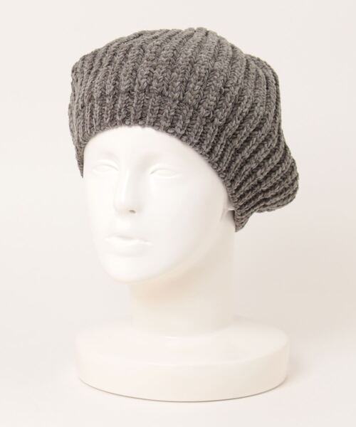 チャイハネ（チャイハネ）の「【チャイハネ】シェニルニットベレー（ハンチング/ベレー帽・レディース・ブラック/グレー/ネイビー/オレンジ/ターコイズブルー/ベージュ/パープル・FREE）」の18枚目の写真