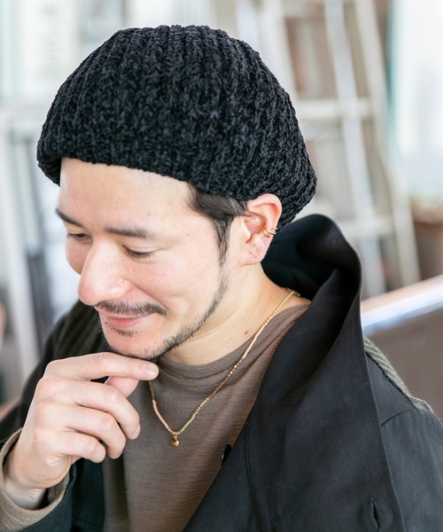 チャイハネ（チャイハネ）の「【チャイハネ】シェニルニットベレー（ハンチング/ベレー帽・レディース・ブラック/グレー/ネイビー/オレンジ/ターコイズブルー/ベージュ/パープル・FREE）」の16枚目の写真