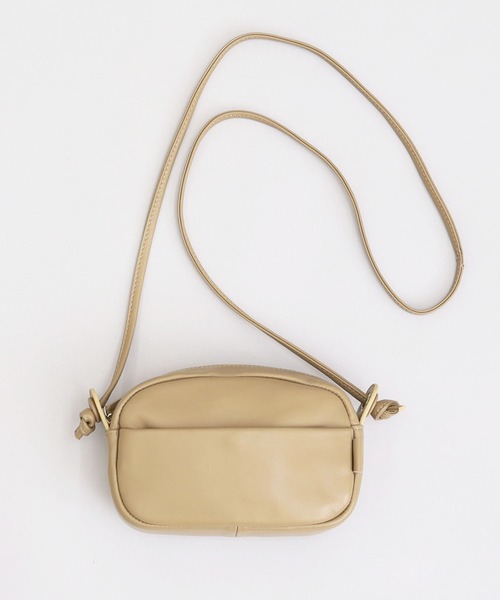 COOCO(クーコ)の「シープレザーラウンド型ミニショルダーバッグ(ショルダーバッグ・レディース・レッド/ライトグレー/ライトグリーン/グレー系その他/ブラック・9)」の13枚目の写真