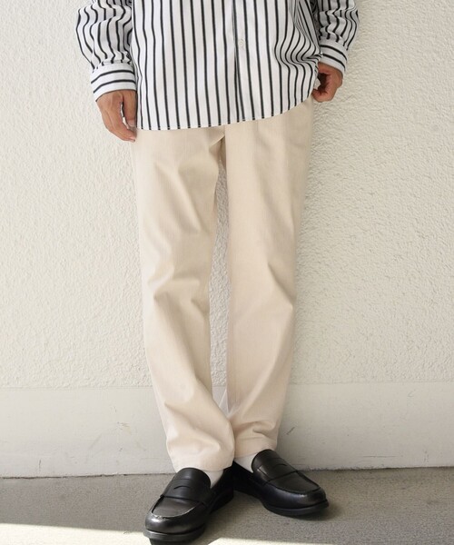 SHIPS any（シップス エニィ）の「SHIPS any: ストレッチ コーデュロイ テーパード イージー パンツ 24FW◇（その他パンツ・メンズ・チャコールグレー/ホワイト/ブラック/ベージュ/オリーブ/ダークグレー/ナチュラル・SMALL/MEDIUM/LARGE/X-LARGE）」の6枚目の写真