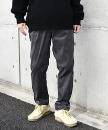 SHIPS any: ストレッチ コーデュロイ テーパード イージー パンツ 24FW◇