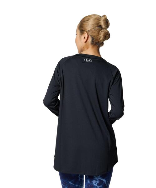 UNDER ARMOUR(アンダーアーマー)の「UAテック ロングスリーブTシャツ(トレーニング/レディース)(Tシャツ/カットソー・レディース・ブラック・S/M/L/XL)」の2枚目の写真