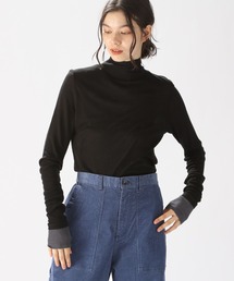 niko and... | 袖レイヤーシアータートルプルオーバー(Tシャツ/カットソー)