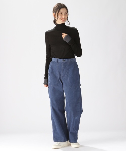 niko and...（ニコアンド）の「袖レイヤーシアータートルプルオーバー（Tシャツ/カットソー・レディース・オフホワイト/レッド/ブラック/イエロー・MEDIUM/LARGE）」の19枚目の写真