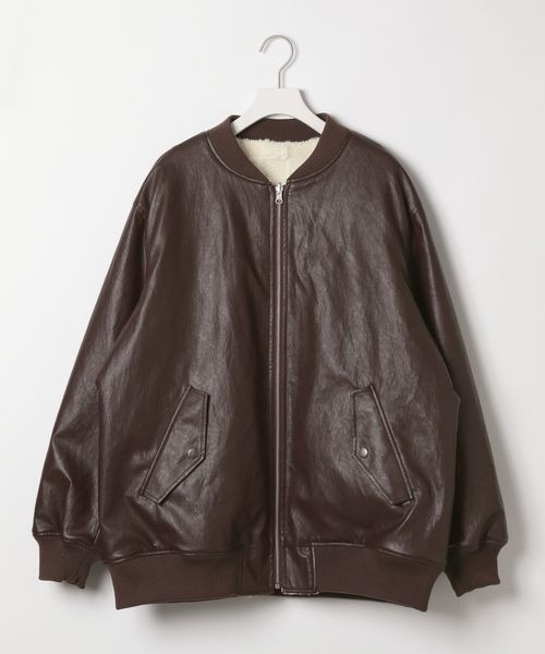 新品同様！ボアカラーブルゾン SHIPS ブルゾン アウター ボア カラー レディース : ZOZOTOWN