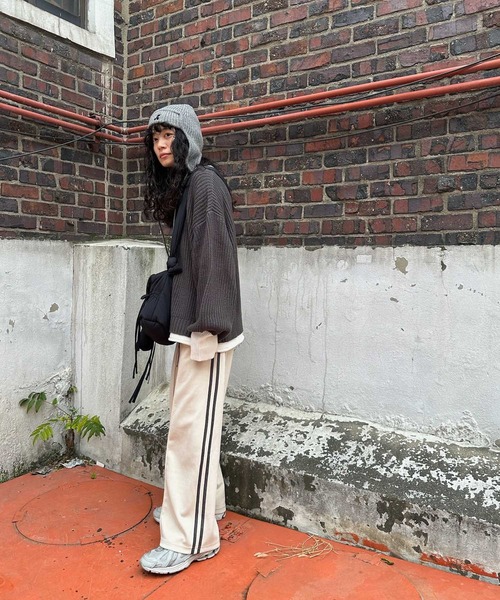 セール】☆重ね着風バイカラーニットプルオーバー（ニット/セーター