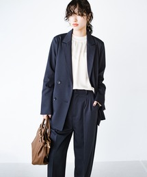 haco! | 洗濯機OK！きっちりと普段づかいの両立可能！　ちょいオーバーサイズジャケット〈日々グッジョ部’s idea〉(テーラードジャケット)