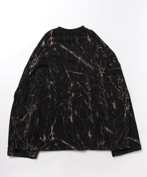 ADAM ET ROPE'（アダムエロペ）の「【WEB限定】ダンスプラクティス スプラッシュブリーチ ルーズ クルーネック スウェット / 裏毛 / K-POP / セットアップ / ユニセックス（スウェット・メンズ・ブラック/チャコールグレー・L/M）」の3枚目の写真