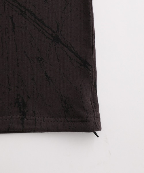 ADAM ET ROPE'（アダムエロペ）の「【WEB限定】ダンスプラクティス スプラッシュブリーチ ルーズ クルーネック スウェット / 裏毛 / K-POP / セットアップ / ユニセックス（スウェット・メンズ・ブラック/チャコールグレー・L/M）」の10枚目の写真