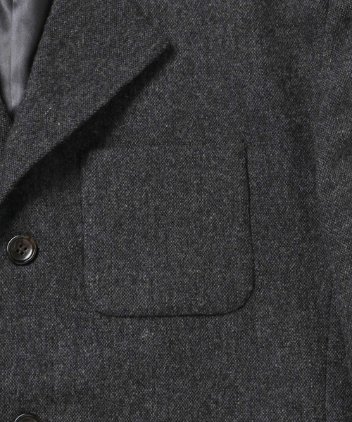 M TO R（ムウトアール）の「［JACKET］SUSTAINABLE 3BUTTON TWEED IVY JACKET（テーラードジャケット・レディース・ベージュ/チャコールグレー・40/38）」の19枚目の写真