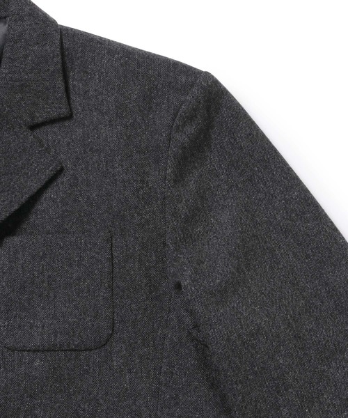 M TO R（ムウトアール）の「［JACKET］SUSTAINABLE 3BUTTON TWEED IVY JACKET（テーラードジャケット・レディース・ベージュ/チャコールグレー・40/38）」の20枚目の写真