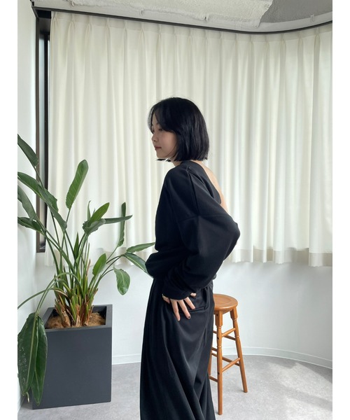 HANNE(アン)の「ワンショルダースウェット(スウェット・レディース・ブラック/グレー・FREE)」の10枚目の写真
