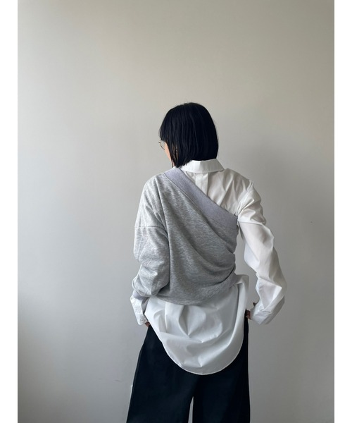 HANNE(アン)の「ワンショルダースウェット(スウェット・レディース・ブラック/グレー・FREE)」の18枚目の写真