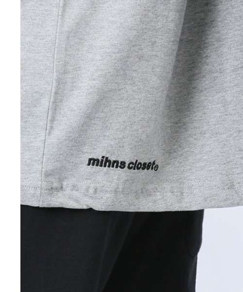 mihns closet(ミンズクローゼット)の「【WEB限定販売】ミンズクローゼット/mihns closetモノトーンプリント クルー長袖Tシャツ(Tシャツ/カットソー・メンズ・ライトグレー/ブラック/ホワイト・X-LARGE/LARGE/MEDIUM)」の18枚目の写真