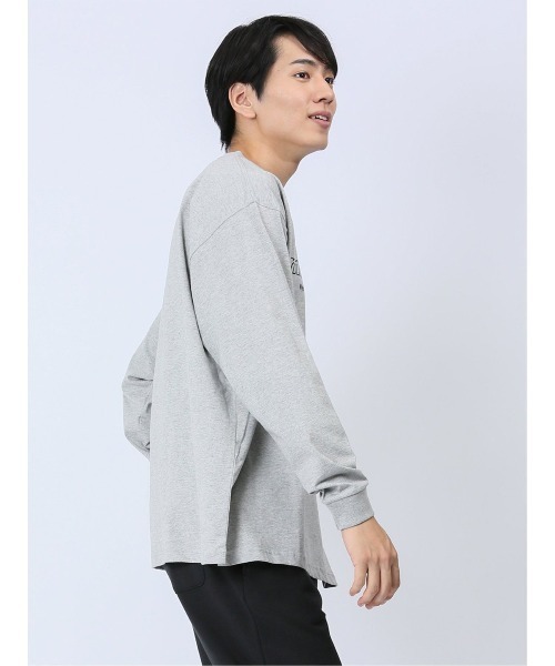 mihns closet(ミンズクローゼット)の「【WEB限定販売】ミンズクローゼット/mihns closetモノトーンプリント クルー長袖Tシャツ(Tシャツ/カットソー・メンズ・ライトグレー/ブラック/ホワイト・X-LARGE/LARGE/MEDIUM)」の15枚目の写真