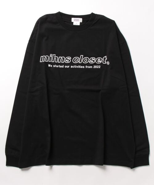 mihns closet(ミンズクローゼット)の「【WEB限定販売】ミンズクローゼット/mihns closetモノトーンプリント クルー長袖Tシャツ(Tシャツ/カットソー・メンズ・ライトグレー/ブラック/ホワイト・X-LARGE/LARGE/MEDIUM)」の14枚目の写真