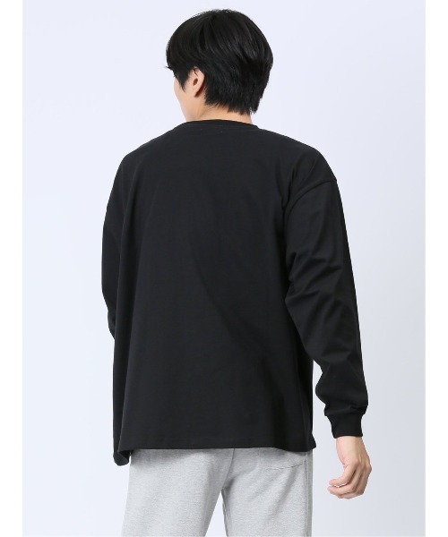 mihns closet(ミンズクローゼット)の「【WEB限定販売】ミンズクローゼット/mihns closetモノトーンプリント クルー長袖Tシャツ(Tシャツ/カットソー・メンズ・ライトグレー/ブラック/ホワイト・X-LARGE/LARGE/MEDIUM)」の7枚目の写真