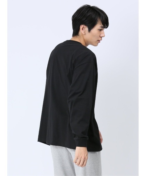 mihns closet(ミンズクローゼット)の「【WEB限定販売】ミンズクローゼット/mihns closetモノトーンプリント クルー長袖Tシャツ(Tシャツ/カットソー・メンズ・ライトグレー/ブラック/ホワイト・X-LARGE/LARGE/MEDIUM)」の6枚目の写真