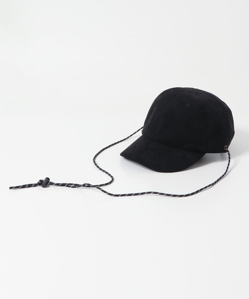 KBF（ケイビーエフ）の「ドロストスエードCAP（キャップ・レディース・ブラック/ベージュ・ONE）」の9枚目の写真