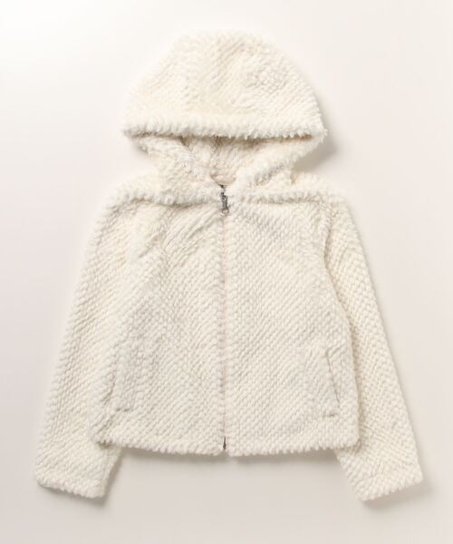 Guess（ゲス）の「Theoline Faux-Fur Hooded Jacket（ブルゾン・レディース・ブラック/クリーム・X-SMALL/SMALL/MEDIUM）」の17枚目の写真