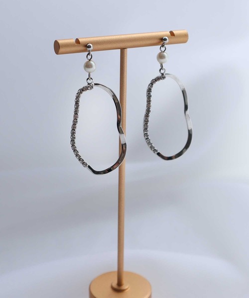 Dorry Doll（ドリードール）の「ビジューループピアス（ピアス（両耳用）・レディース・ゴールド/シルバー・FREE）」の4枚目の写真