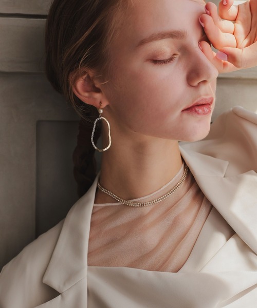 Dorry Doll（ドリードール）の「ビジューループピアス（ピアス（両耳用）・レディース・ゴールド/シルバー・FREE）」の9枚目の写真