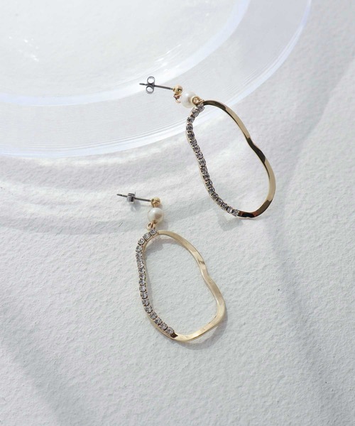 Dorry Doll（ドリードール）の「ビジューループピアス（ピアス（両耳用）・レディース・ゴールド/シルバー・FREE）」の7枚目の写真