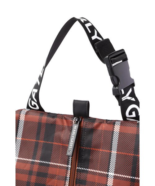 PEARLY GATES チェック柄シューズバッグ PEARLY GATES】シューズケース ＜CHECKシリーズ＞ (UNISEX)