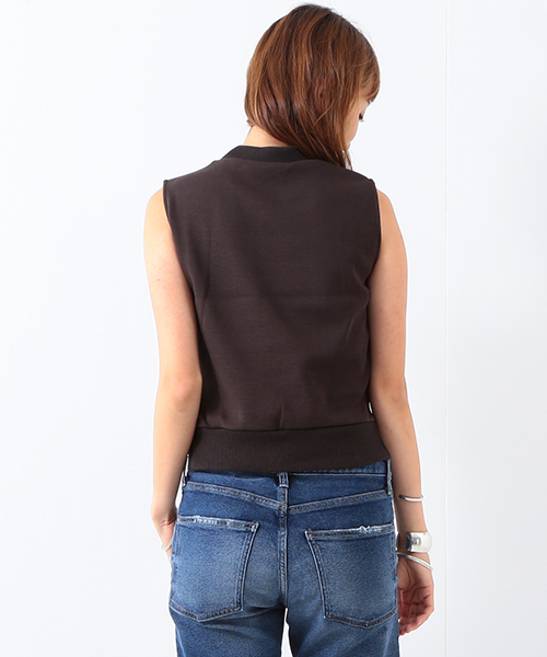 Ray BEAMS（レイビームス）の「Ray BEAMS / ミラノリブ ハイネック ノースリーブ トップス（Tシャツ/カットソー・レディース・オフホワイト/ダークブラウン/ネイビー・ONE SIZE）」の20枚目の写真