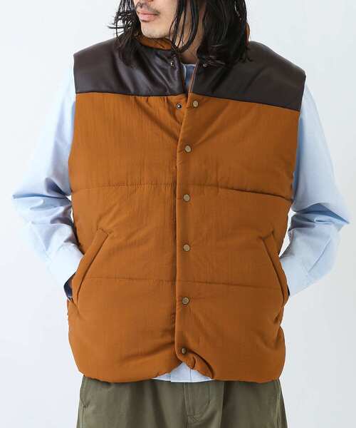 URBAN RESEARCH Sonny Label（アーバンリサーチサニーレーベル）の「『別注』ELY×Sonny Label　中綿ベスト（ベスト・メンズ・ブラウン/ブラック/ネイビー・MEDIUM/LARGE）」の5枚目の写真