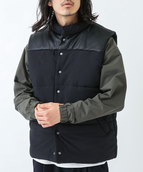 URBAN RESEARCH Sonny Label（アーバンリサーチサニーレーベル）の「『別注』ELY×Sonny Label　中綿ベスト（ベスト・メンズ・ブラウン/ブラック/ネイビー・MEDIUM/LARGE）」の8枚目の写真