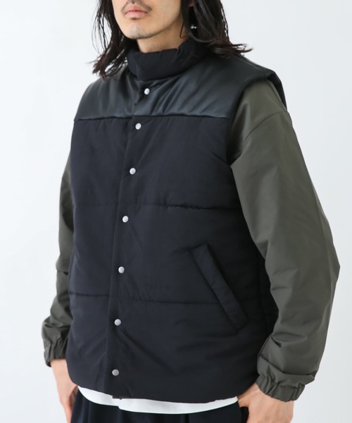 URBAN RESEARCH Sonny Label（アーバンリサーチサニーレーベル）の「『別注』ELY×Sonny Label　中綿ベスト（ベスト・メンズ・ブラウン/ブラック/ネイビー・MEDIUM/LARGE）」の10枚目の写真