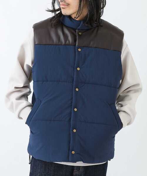 URBAN RESEARCH Sonny Label（アーバンリサーチサニーレーベル）の「『別注』ELY×Sonny Label　中綿ベスト（ベスト・メンズ・ブラウン/ブラック/ネイビー・MEDIUM/LARGE）」の16枚目の写真