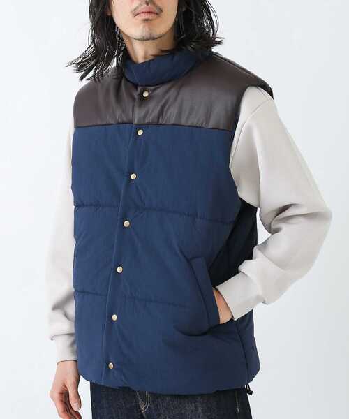 URBAN RESEARCH Sonny Label（アーバンリサーチサニーレーベル）の「『別注』ELY×Sonny Label　中綿ベスト（ベスト・メンズ・ブラウン/ブラック/ネイビー・MEDIUM/LARGE）」の18枚目の写真