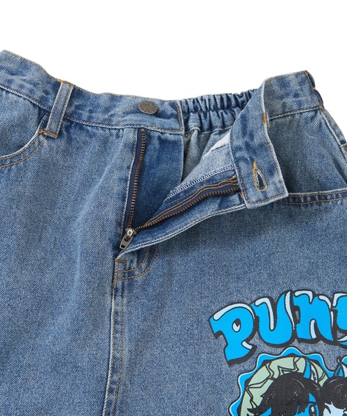 PUNYUS(プニュズ)の「Girlsデニムサーキュラースカート(デニムスカート・レディース・ライトブルー・4/2/1/3)」の8枚目の写真