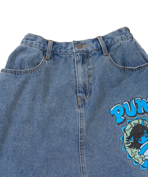 PUNYUS(プニュズ)の「Girlsデニムサーキュラースカート(デニムスカート・レディース・ライトブルー・4/2/1/3)」の7枚目の写真