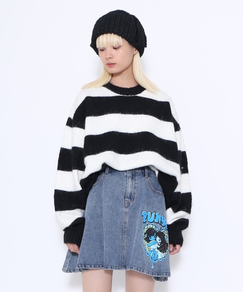 PUNYUS(プニュズ)の「Girlsデニムサーキュラースカート(デニムスカート・レディース・ライトブルー・4/2/1/3)」の20枚目の写真