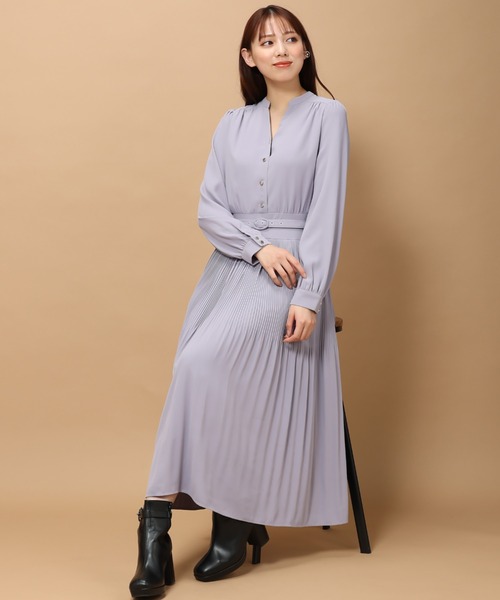 セール】□2023秋冬新作□プリーツワンピース/MM347411（ワンピース