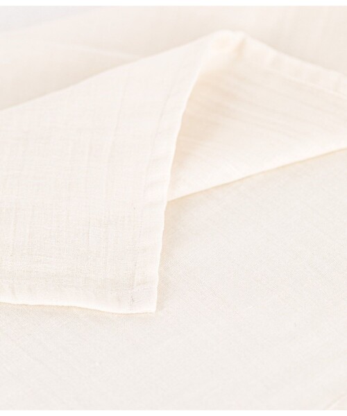 PETIT BATEAU（プチバトー）の「ダブルガーゼスワドル（おくるみ・キッズ・オフホワイト・ONE SIZE）」の3枚目の写真