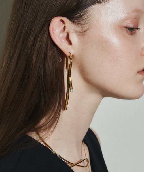 loni（ロニ）の「【金属アレルギー対応】Branch Asymmetry Pierce/ブランチアシンメトリーピアス（ピアス（両耳用）・レディース・シルバー/ゴールド・FREE）」の11枚目の写真